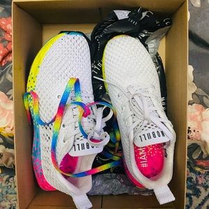 No Bull White Neon Glitch Training Shoes